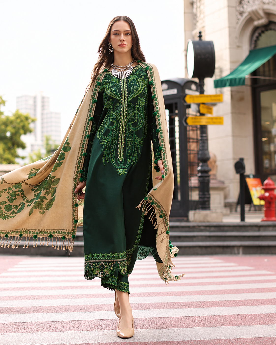 Charizma Dhanak 3-Piece Embroidered Suit – Winter 2026