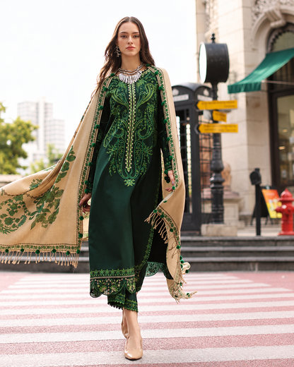 Charizma Dhanak 3-Piece Embroidered Suit – Winter 2026